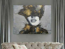 Įkelti vaizdą į galeriją , Paveikslo "BLACK SWAN 2" reprodukcija ant drobės