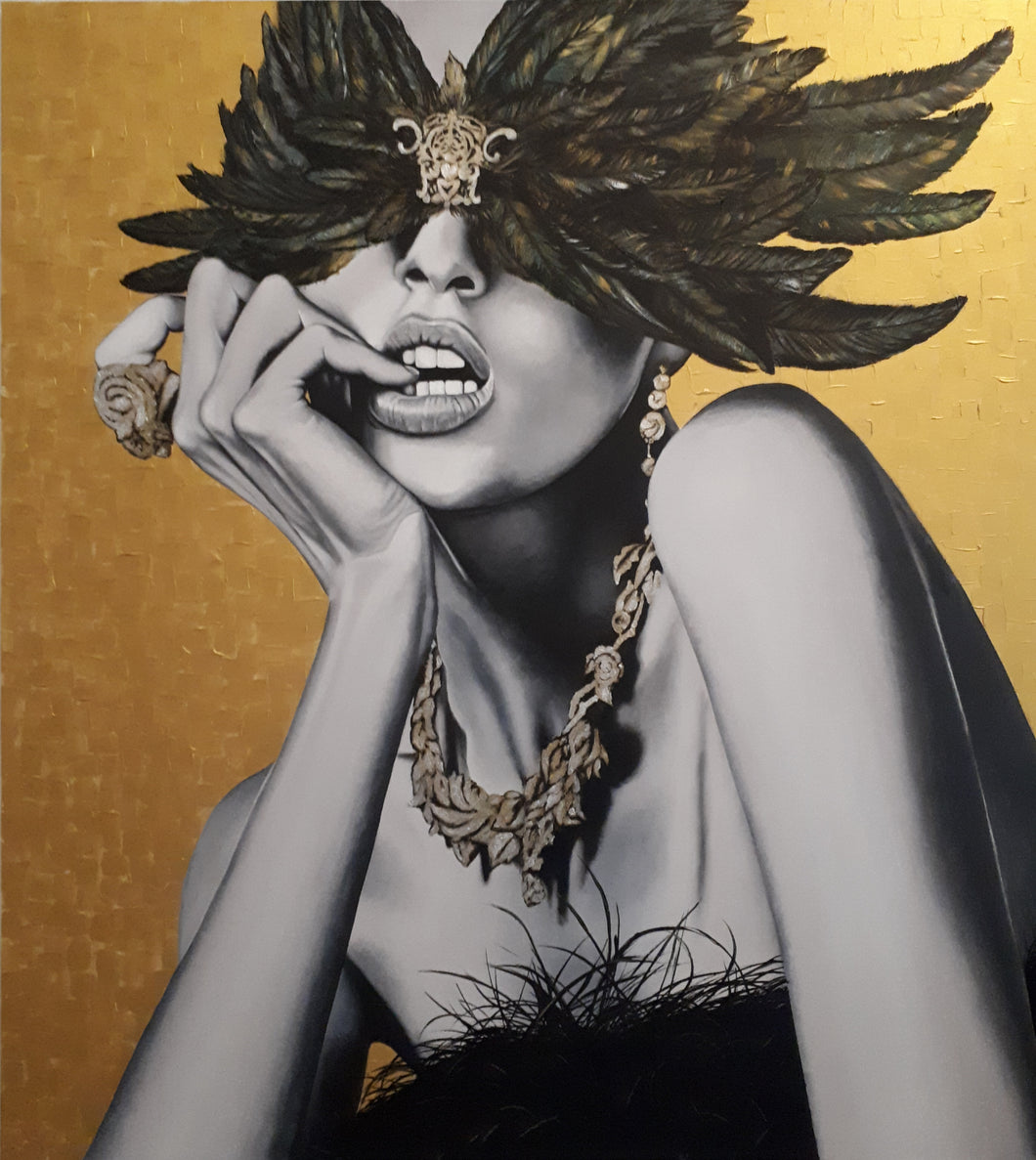 GIRL WITH FEATHERS