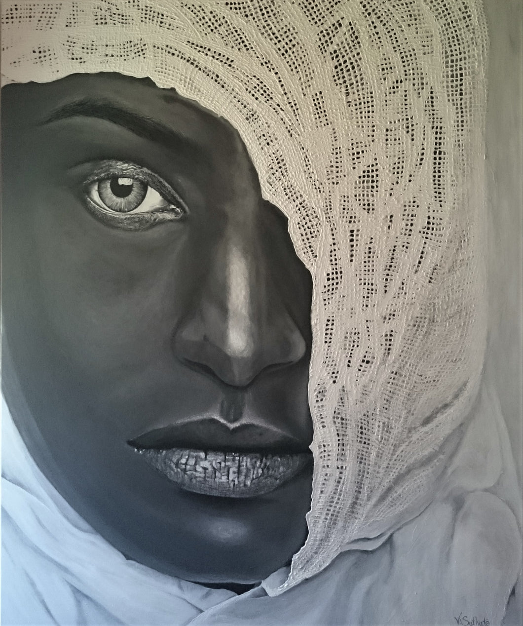 Shawl On Face